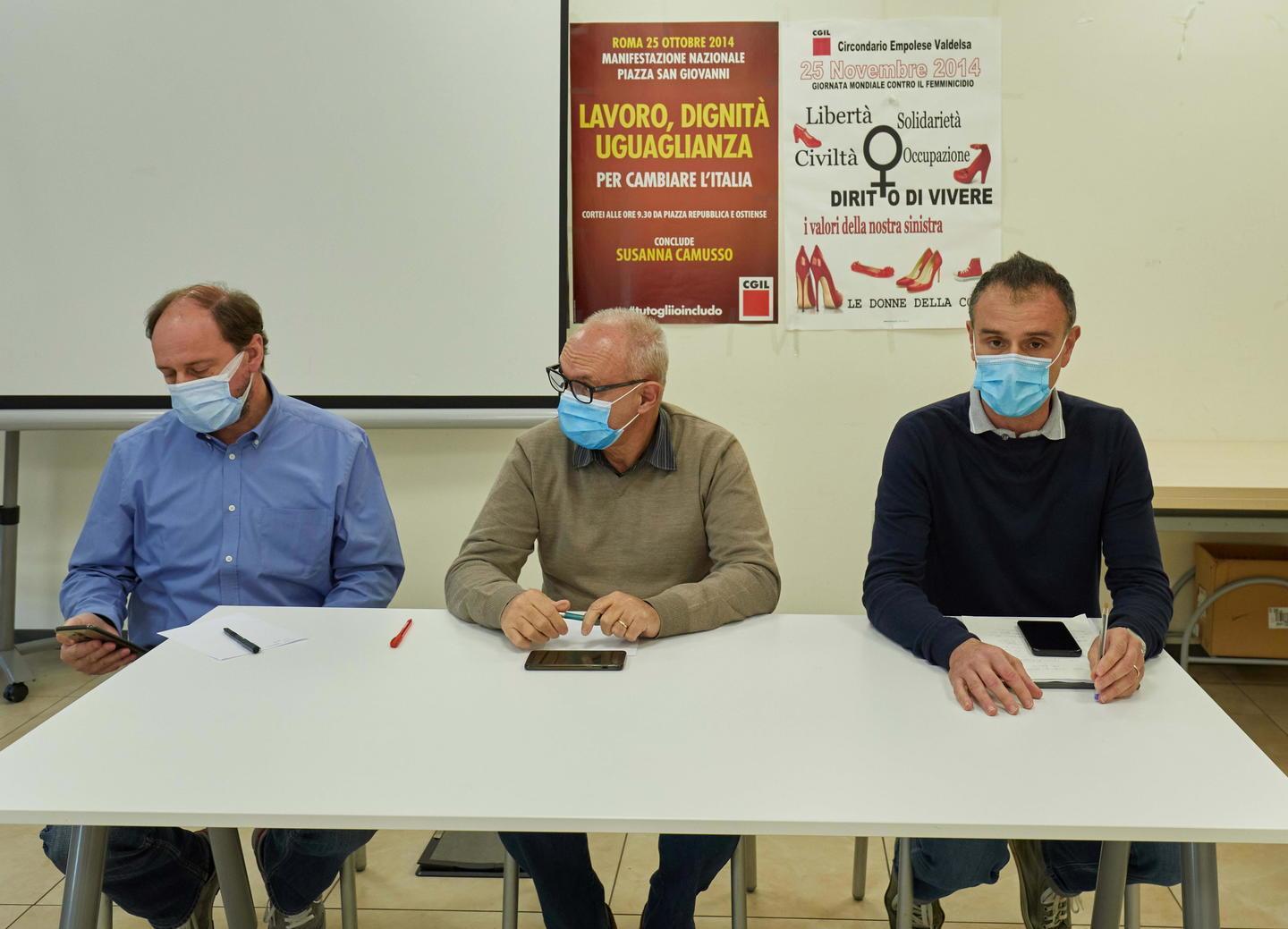 Sergio Luschi, Paolo Aglietti e Andrea Simone