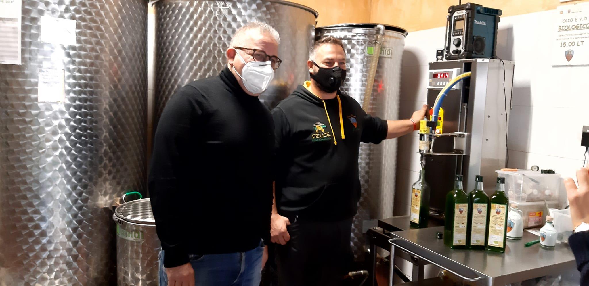 L'assessore Giuseppe Forastiero insieme a Felice Curcetti