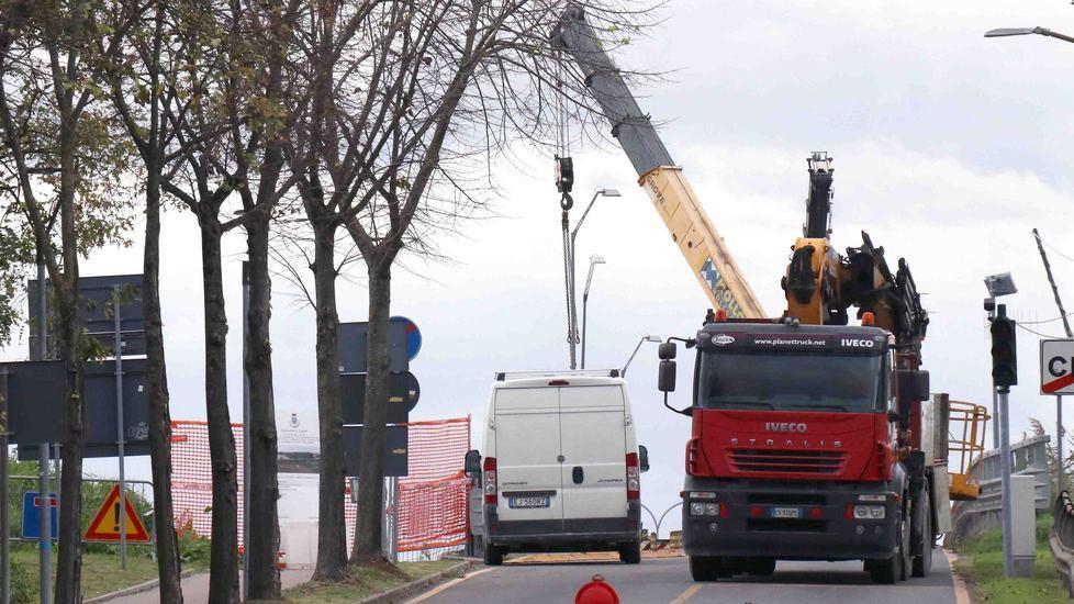 Passerella in costruzione Il Ponte Vecchio ormai è quasi pronto