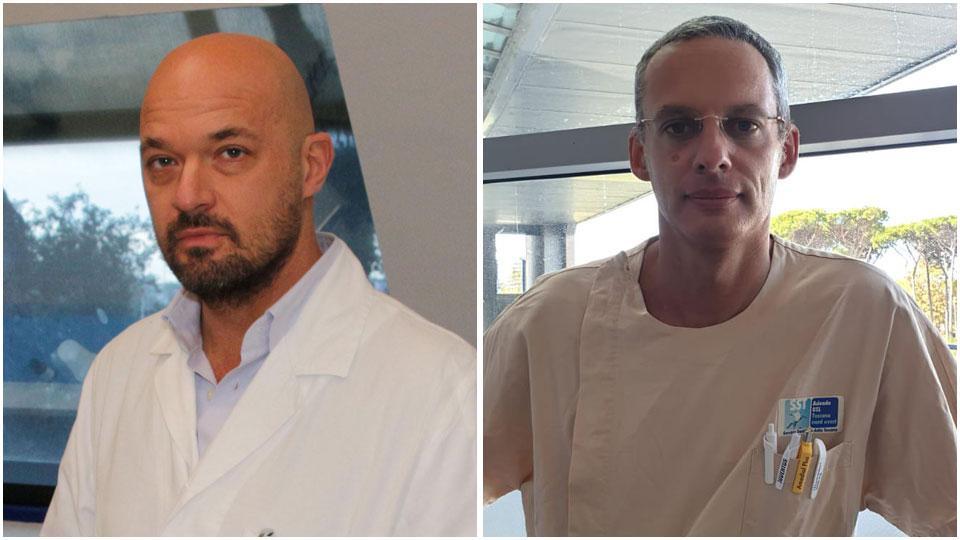 I primari Giuseppe Pepe e Ettore Melai