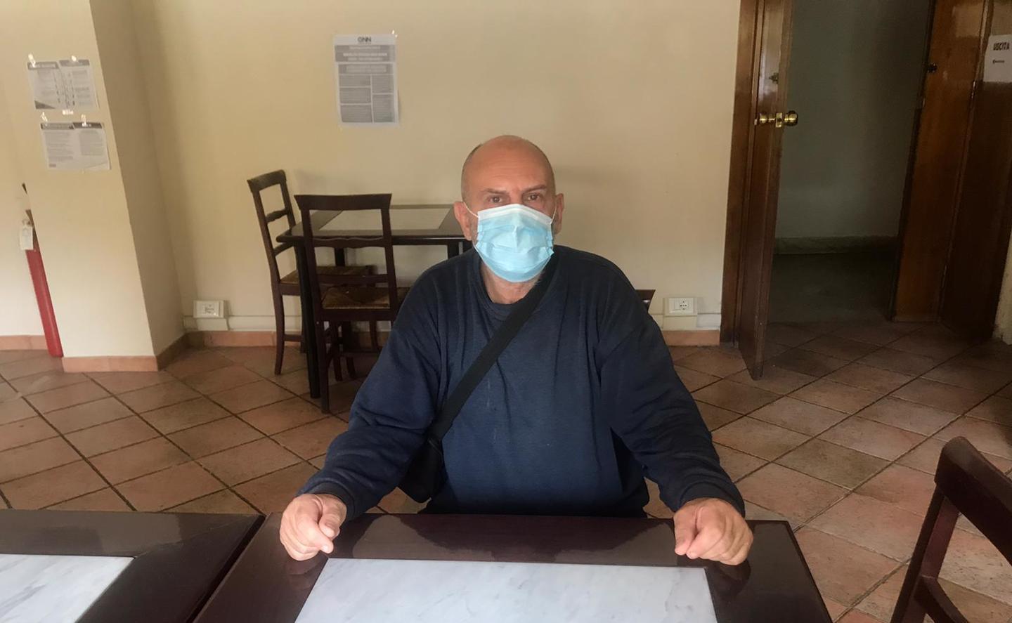 Davide Magistro nella sede del Tirreno di viale Alfieri, a Livorno