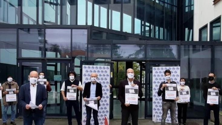Flash mob Cna Sabato protesta a Comacchio