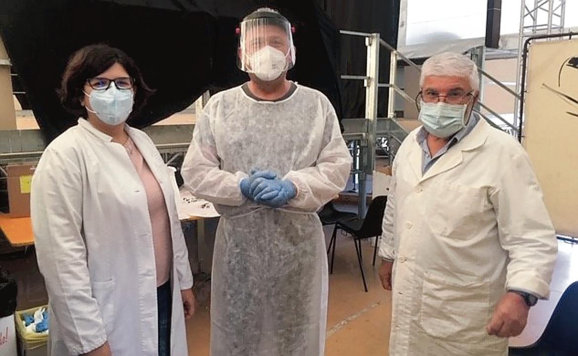Vaccinazioni a tempo di record con l’equipe dei medici di famiglia 