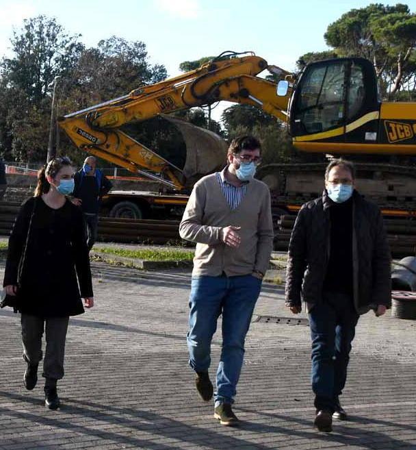 Ruspe e operai al lavoro per messa in sicurezza di Frigido e Brugiano