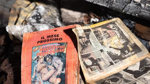 A fuoco l’appartamento pieno di rifiuti Denunciato l’inquilino