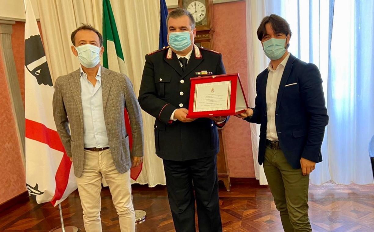 Il comandante Masala saluta Sorso e ringrazia 