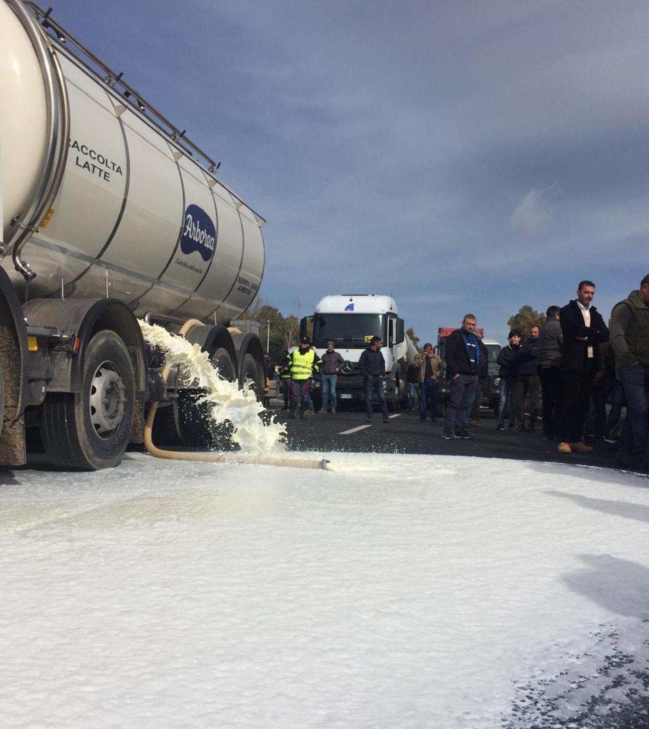 Protesta del latte, blocco e danneggiamenti: sotto indagine 38 pastori 