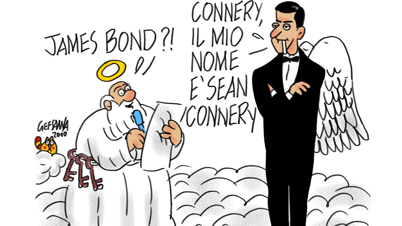 La vignetta di Gef: addio a Sean Connery