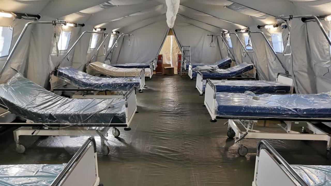 Coronavirus, è operativo l'ospedale da campo della Croce Rossa a Nuoro