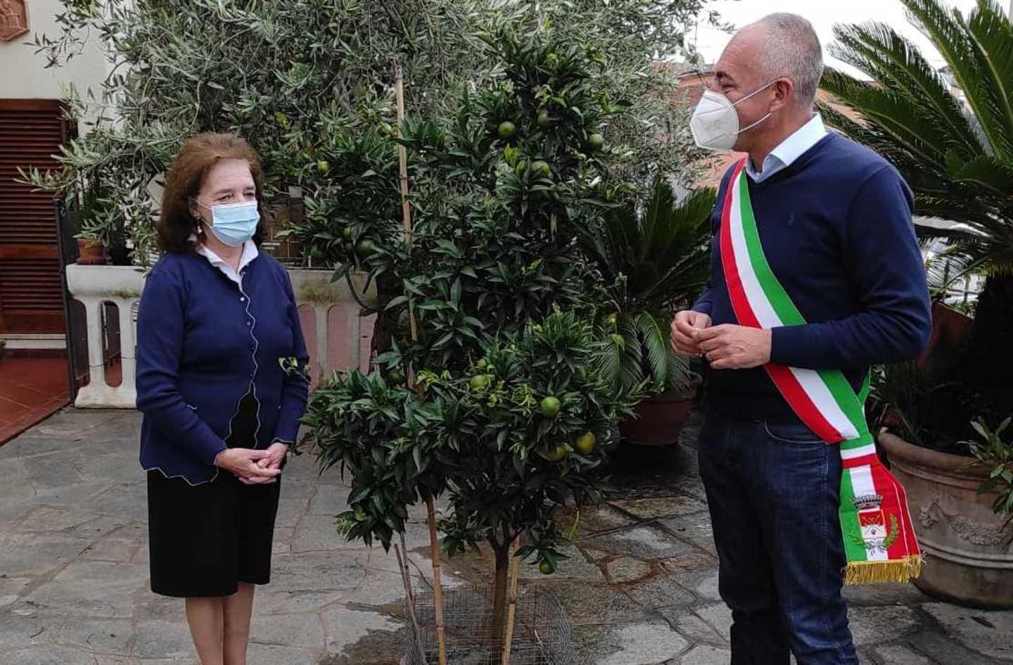 Il sindaco a casa Iacconi