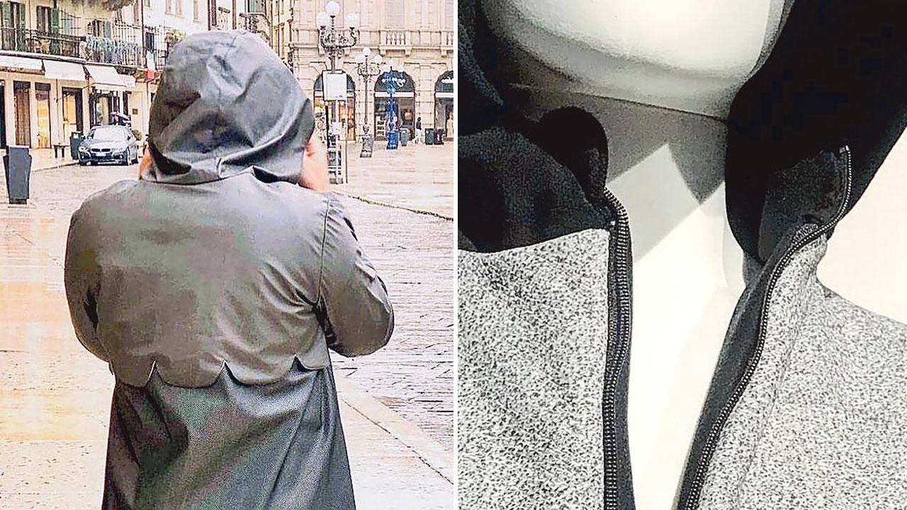 Due modelli del brand Fili Pari, che utilizza polvere di marmo