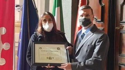 Da Camp Darby una targa al Comune di Pisa