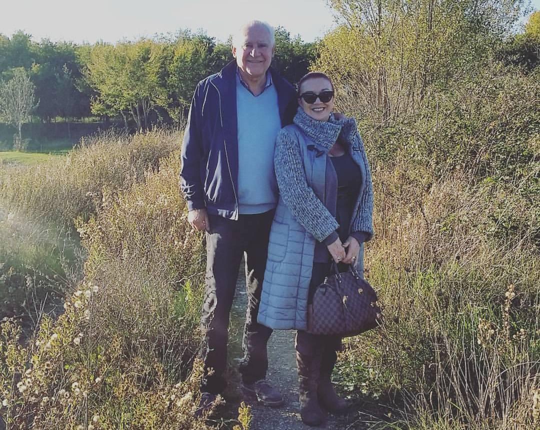 Claudio Restifo con la moglie Patrizia D'Amato