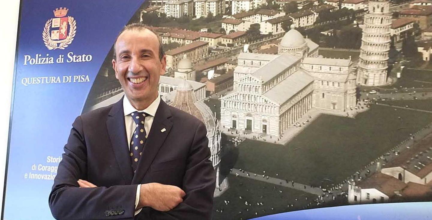 Il neo questore di Pisa Gaetano Bonaccorso si è insediato domenica primo novembre  (foto Muzzi)