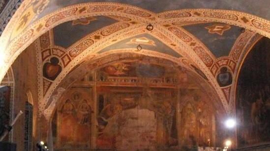 L’affresco nella Sala del maggior consiglio di Palazzo dei Priori a Volterra