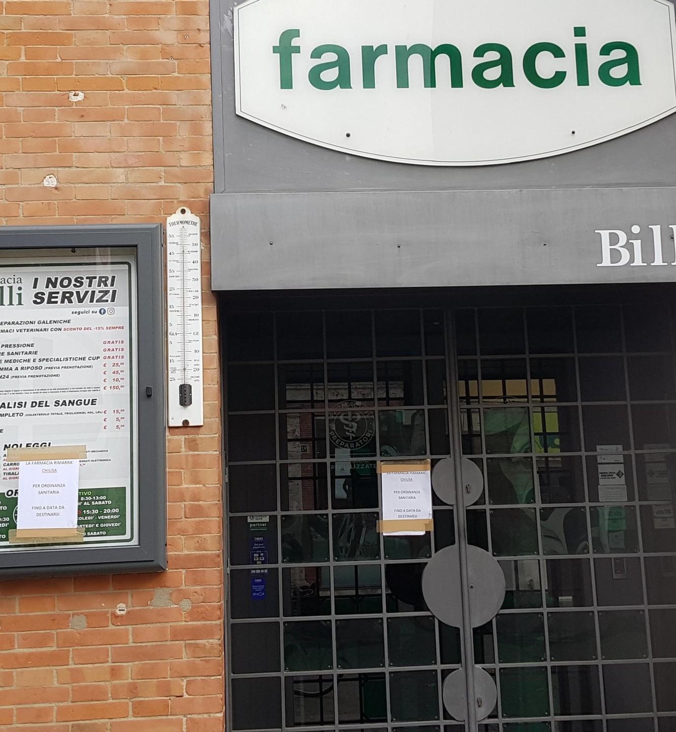 Farmacista positiva, Billi sanificata 