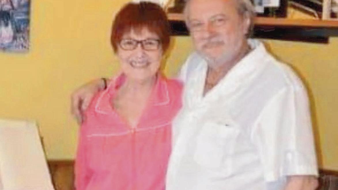 Antonio Materia con la moglie