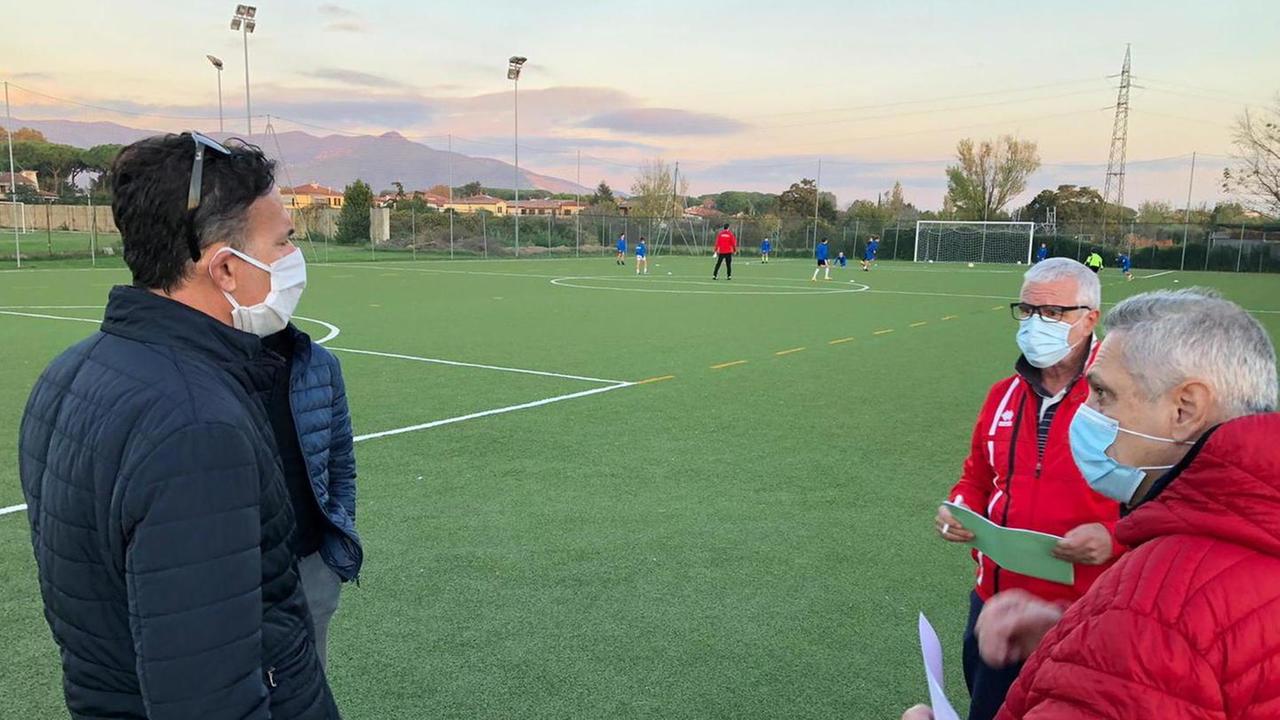 Il sindaco Michele Conti in visita ad alcune associazioni sportive del territorio comunale