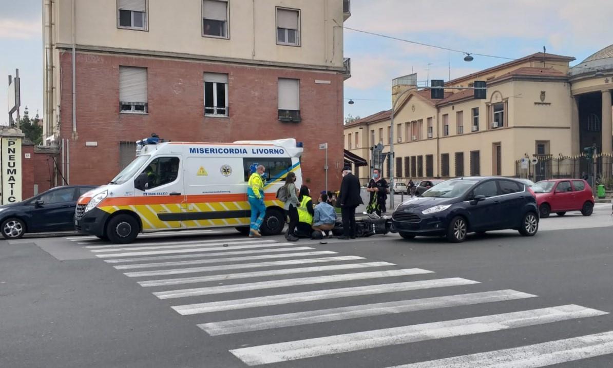 L'incidente davanti all'ospedale
