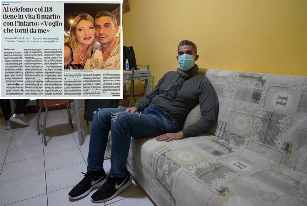 Salvato dalla moglie dopo l’infarto ora è a casa: «Inizia una seconda vita» 
