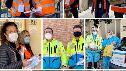 Via alla distribuzione di mascherine