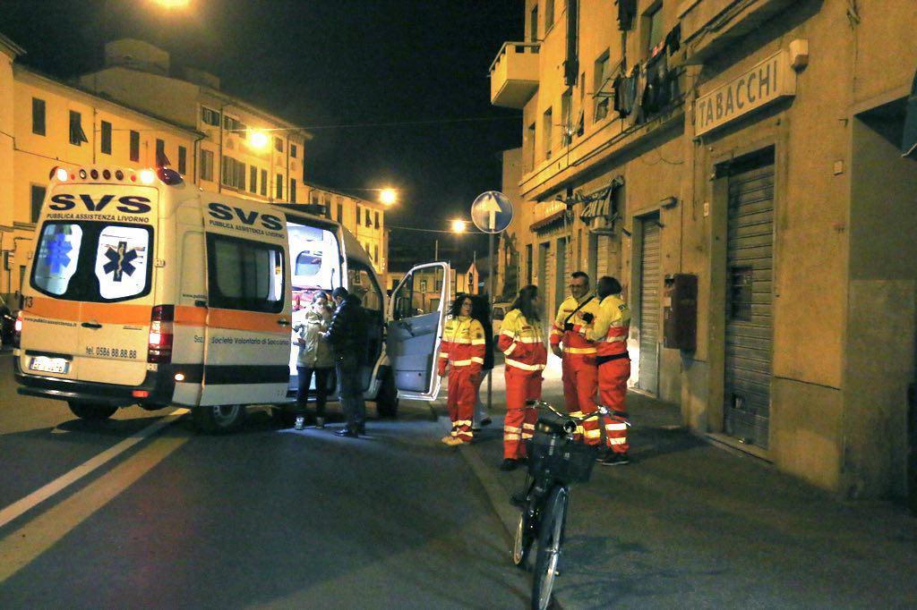Un incidente in via Garibaldi con un'ambulanza della Svs