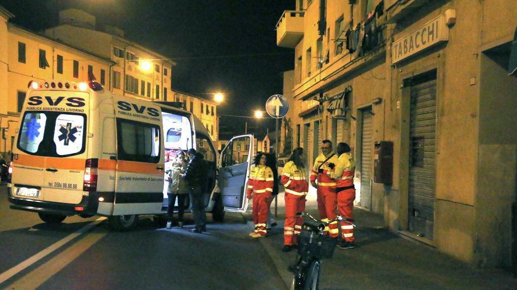 Un incidente in via Garibaldi con un'ambulanza della Svs