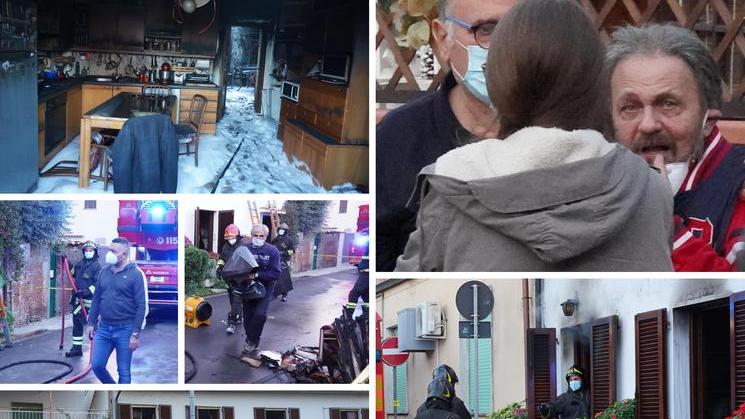 Esce e va a trovare un amico, un incendio gli devasta la casa