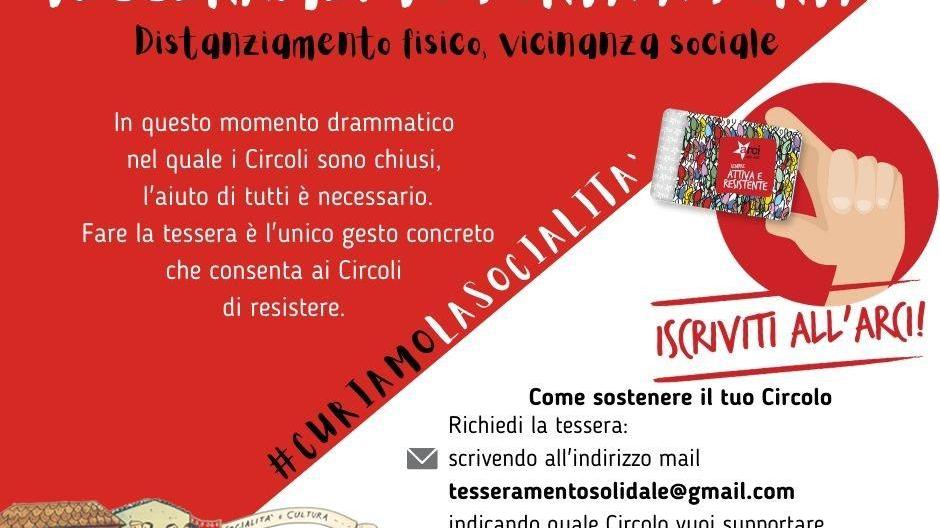 Tesseramento a domicilio per l'Arci Comitato Territoriale Empolese Valdelsa