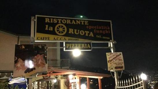 L’ingresso del ristorante La Ruota