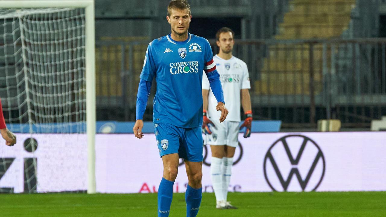 Il capitano Simone Romagnoli, uomo-simbolo di questo Empoli (foto Carlo Sestini)
