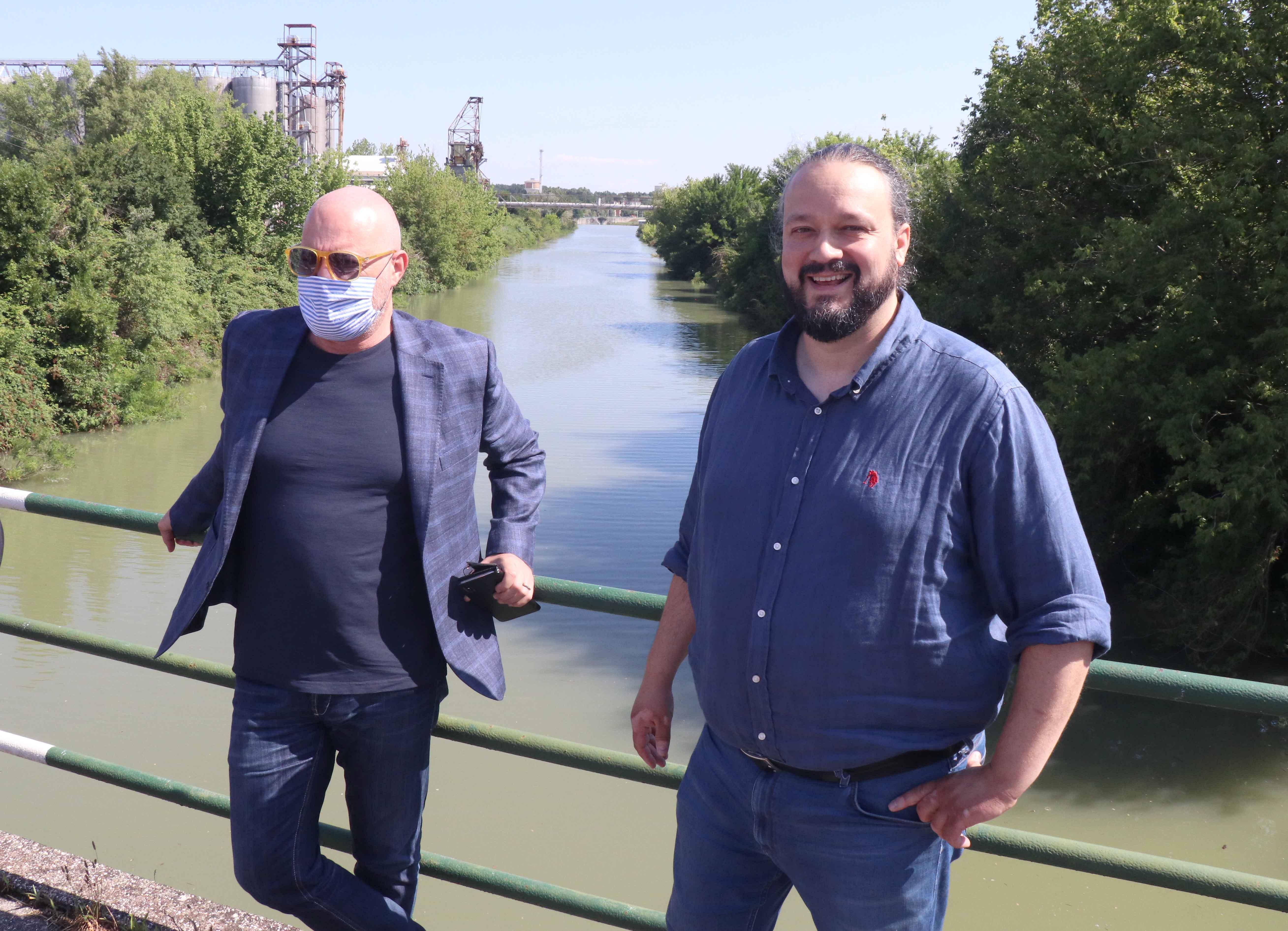 Il governatore Stefano Bonaccini con il sindaco di Ferrara Alan Fabbri