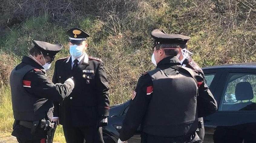 I carabinieri del Norm di Cecina, con al centro il capitano Christian Bottacci