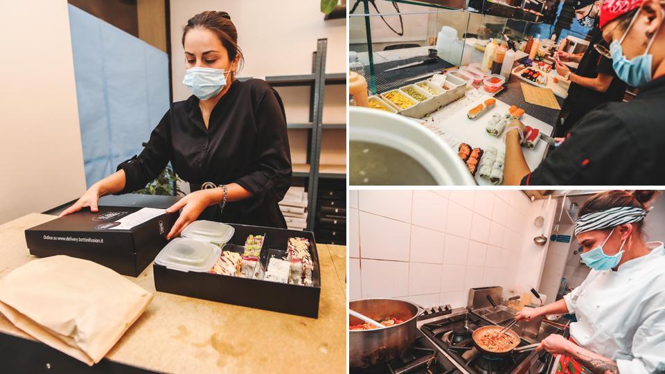 Viaggio nella Livorno che lavora nel deserto: «Qui si cucina il cibo che si consegna a casa»