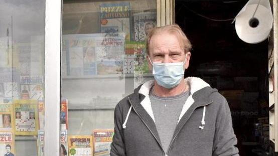 Alessandro Pratesi dopo il furto (foto Michele Silvestri)