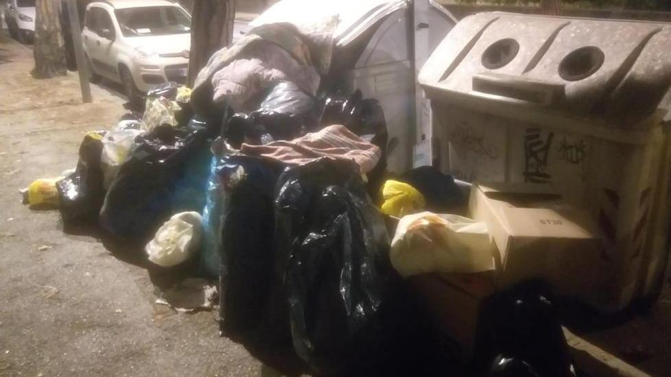 Preso d’assalto il cassonetto alle porte del centro città