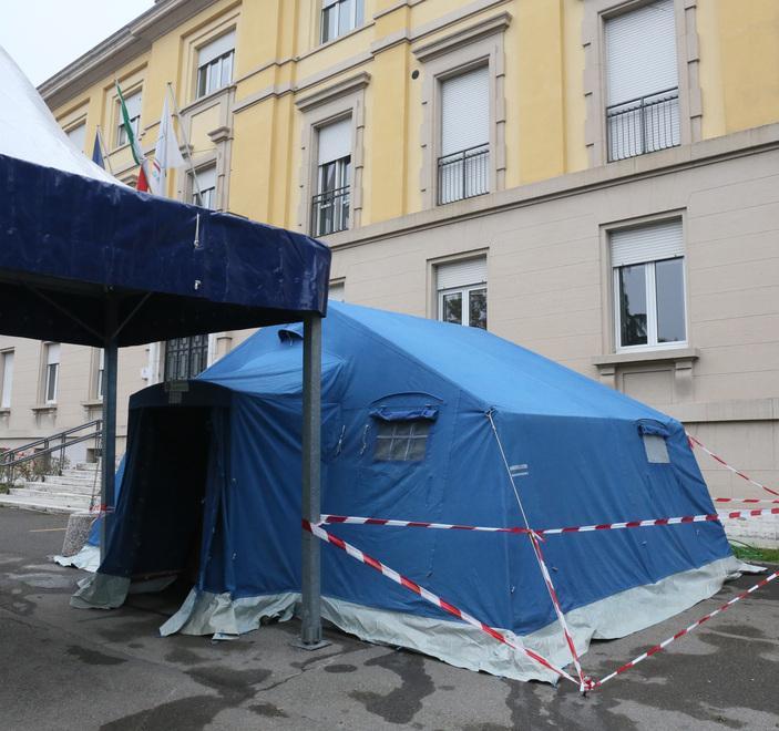 Tutto pronto all’ex Spallanzani per i tamponi ultrarapidi 