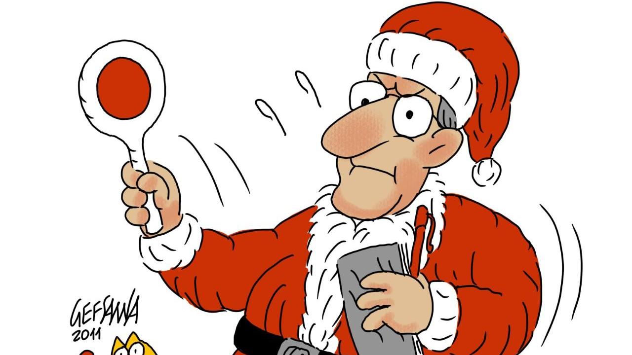 La vignetta di Gef: per il sindaco Natale a rischio per Sassari