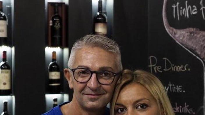Riccardo Pellegrini con Chiara Malaspina nel Ri-Chi Caffè di via Gandhi