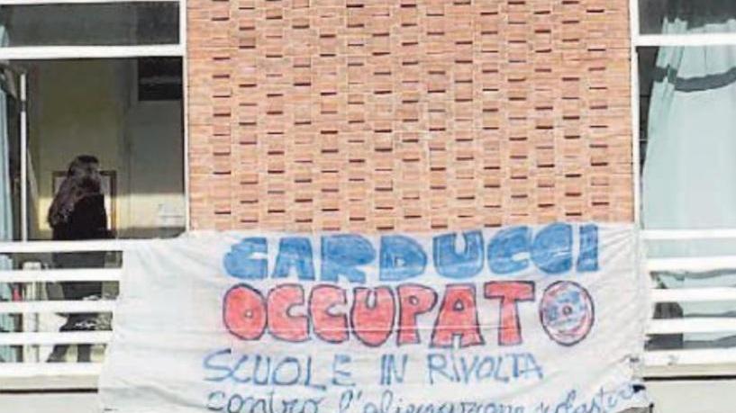 Il liceo Carducci durante l’occupazione