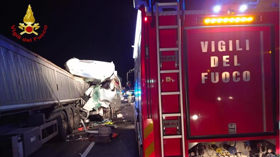 Un'immagine dell'incidente mortale