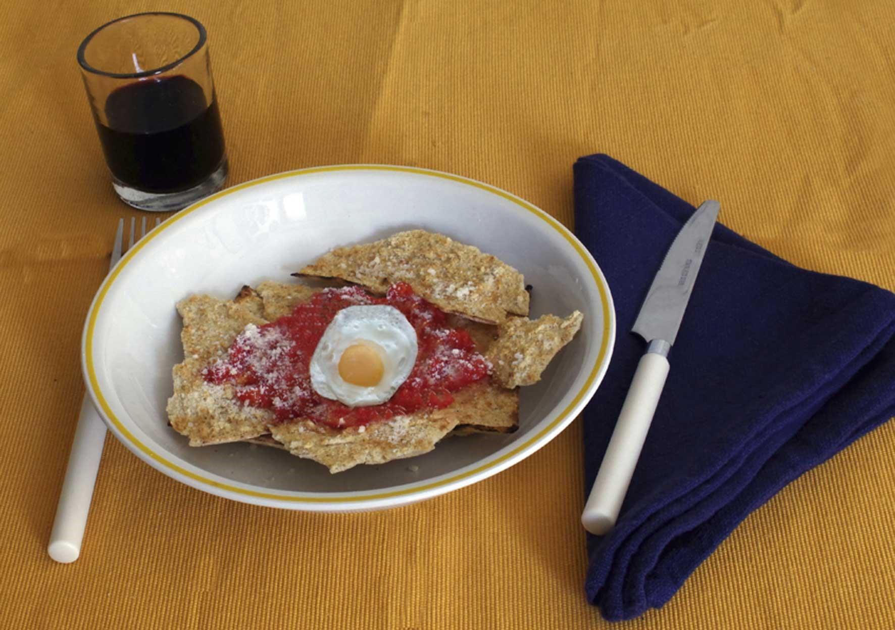 Pane frattau (foto Alberto Maisto)