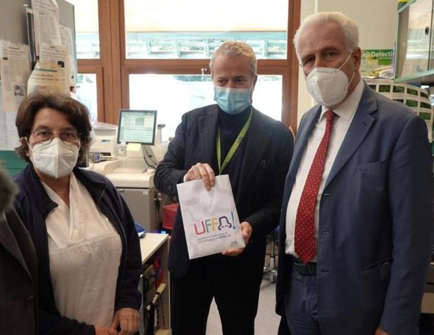 Chiara Azzari e Alberto Zanobini del Meyer e Eugenio Giani