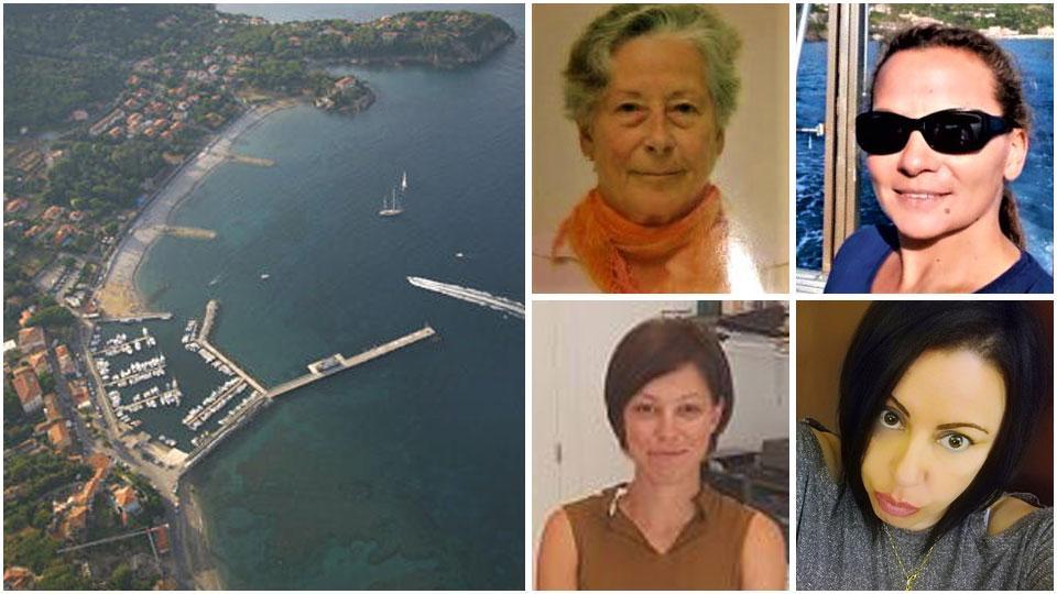 Una veduta di Cavo, Isa Allori, ex segretaria dell'ITG Cerboni e residente a cavo, Valeria Paoletti, Ottavia Giangiorgi e Tiziana Mancusi