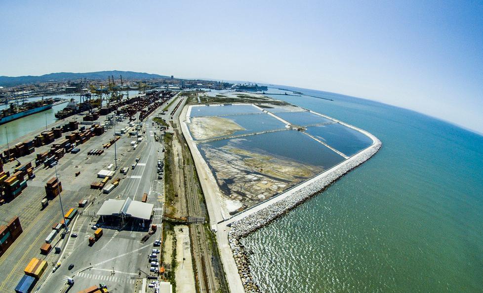 La zona dove è prevista la Darsena Europa