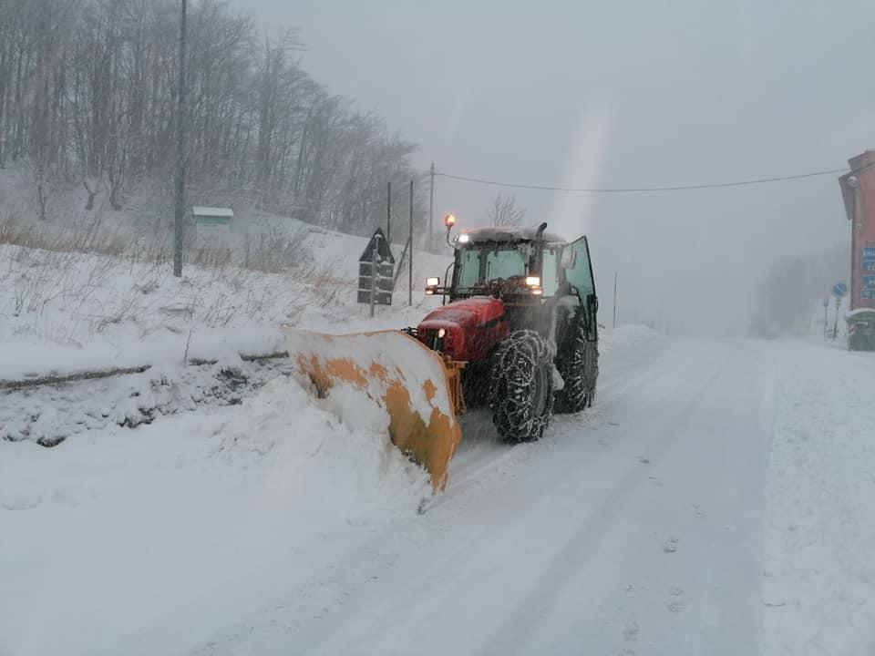 La neve caduta nella notte fra il 19 e il 20 novembre al Passo delle Radici