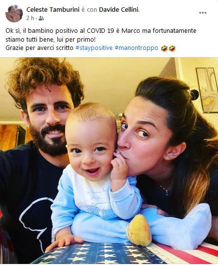 Davide Cellini e Celeste Tamburini con il figlio Marco