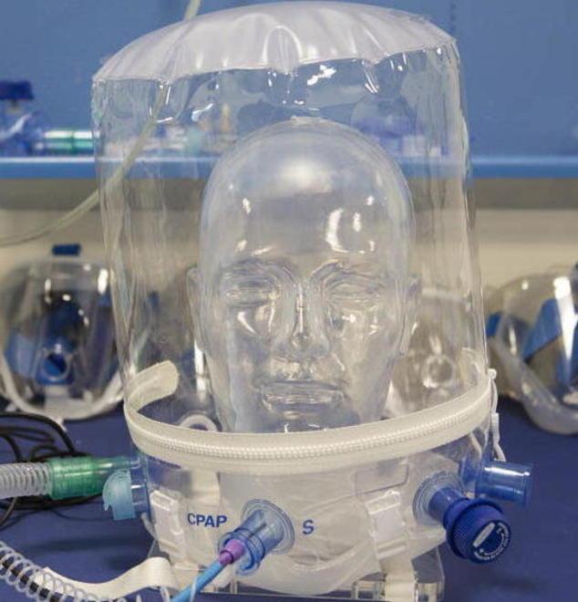 Alcuni caschi per la ventilazione saranno donati all’ospedale