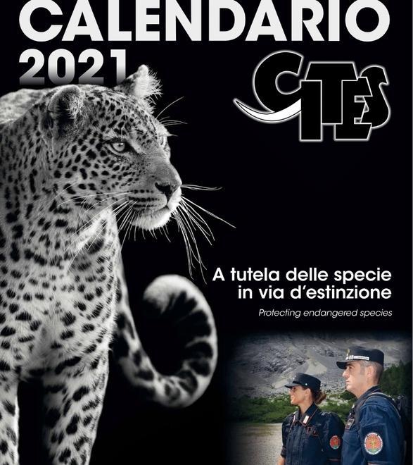 Gli animali in via di estinzione nel calendario Cites dei carabinieri
