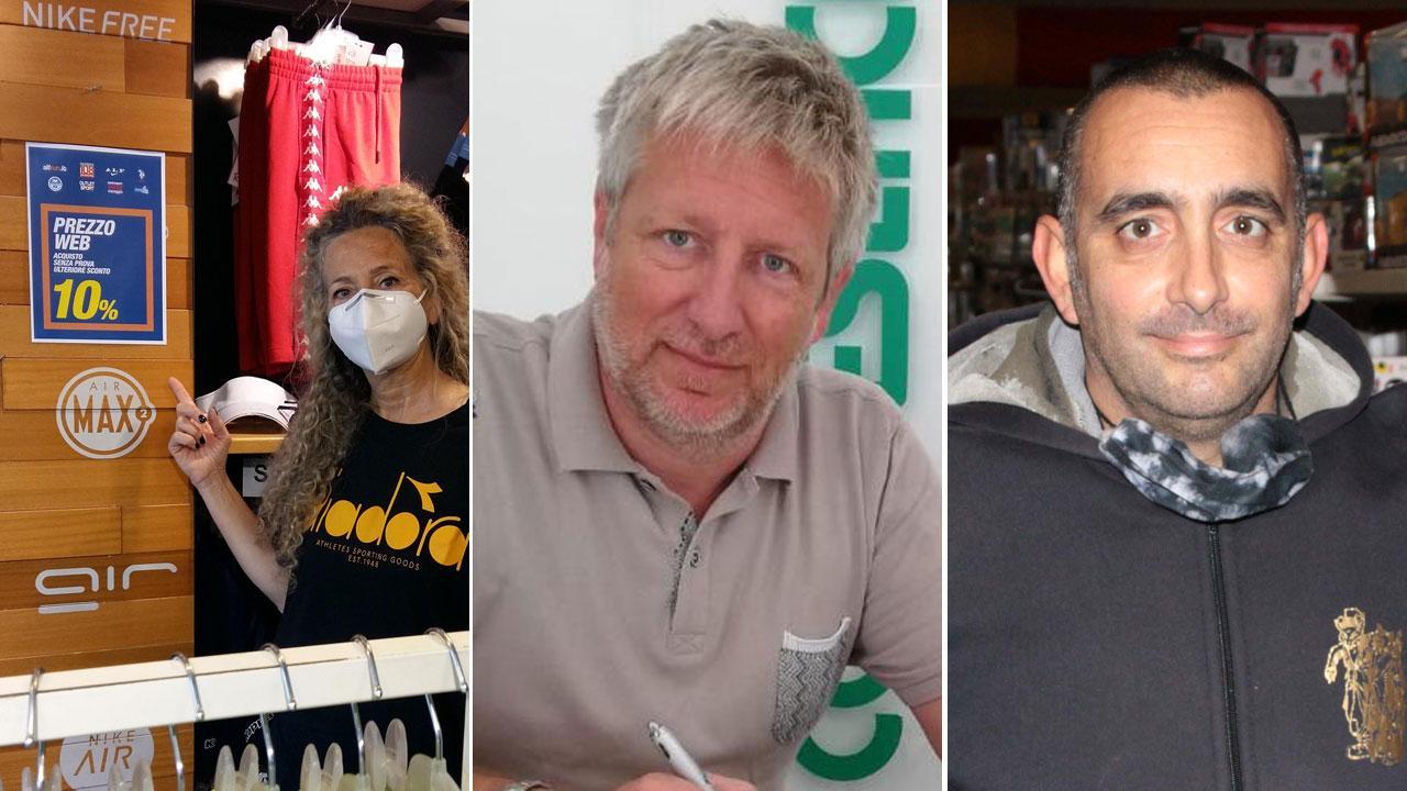 Nella foto da sinistra il prezzo web di Alf Run, al centro Daniele Benvenuti di Confesercenti e a destra Claudio Ricci